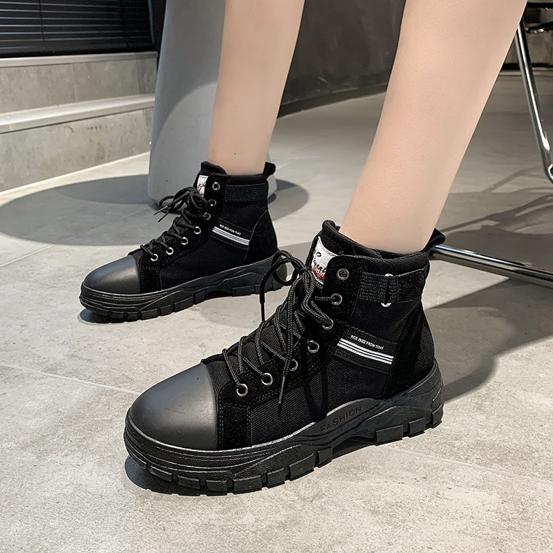 [DENDEN.ID] Sepatu Boots Wanita Tinggi Fashion Korea Import DD1029-7