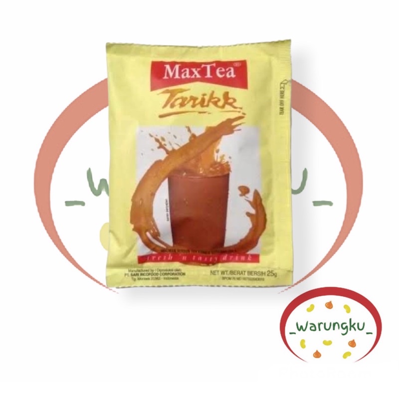 RENCENG 10PCS MAX TEA TARIK/ MINUMAN INSTAN TEH TARIK ( TEH+ CREAMER SUSU+ GULA) MURAH