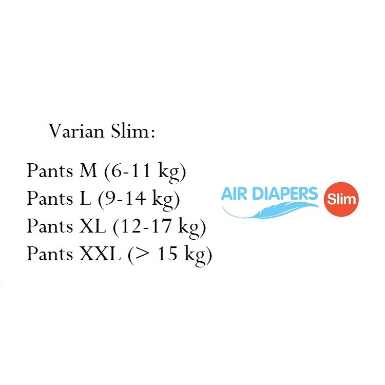 Makuku Diapers Air Slim Pants M32 | L34 | XL32 | XXL28 Celana Popok Bayi