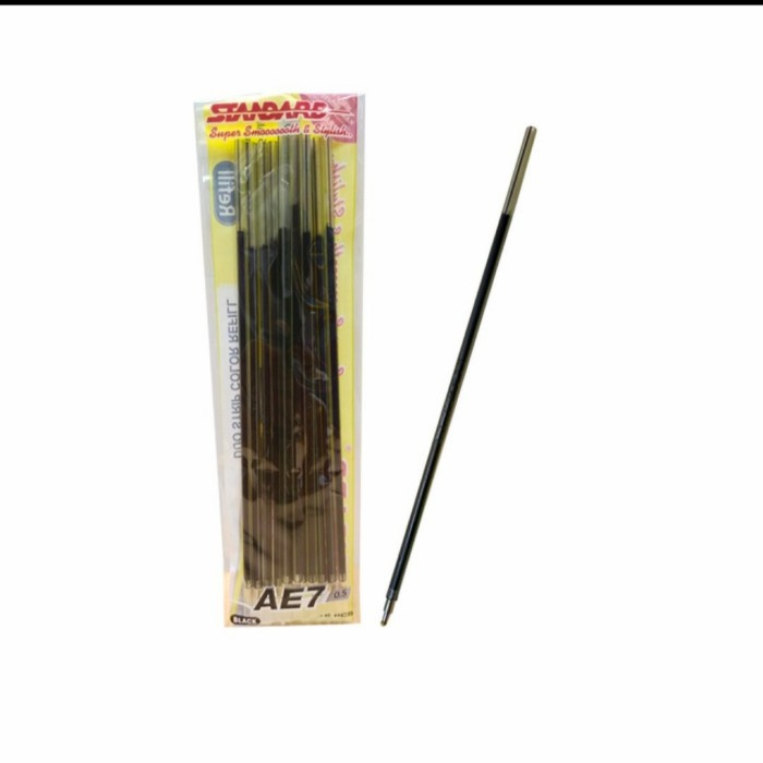 

TERBARU Refill pulpen standard AE7 isi 12pcs - Hitam