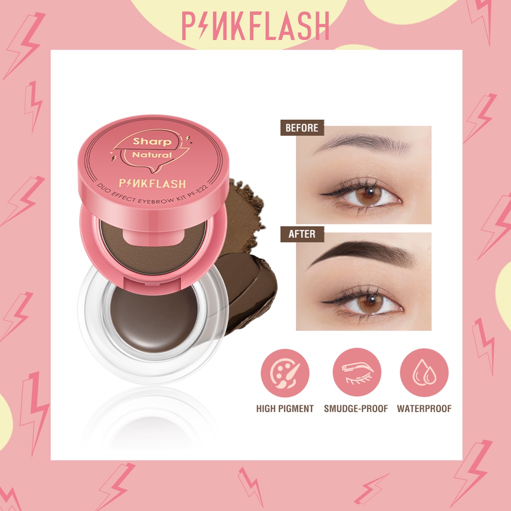 FOCALLURE Waterproof Eyebrow Cream Longlasting Eyebrow Gel Eyebrow Makeup- 5 Colors