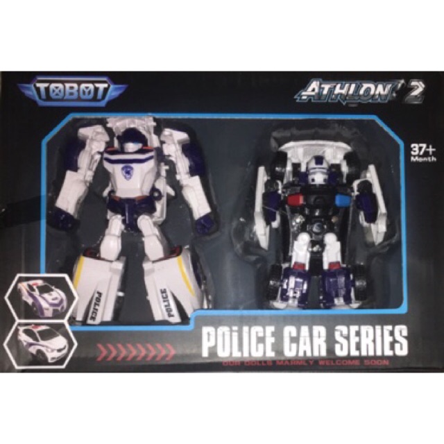 Tobot Athlon 2 Police car Apache  Rocky Shopee Indonesia