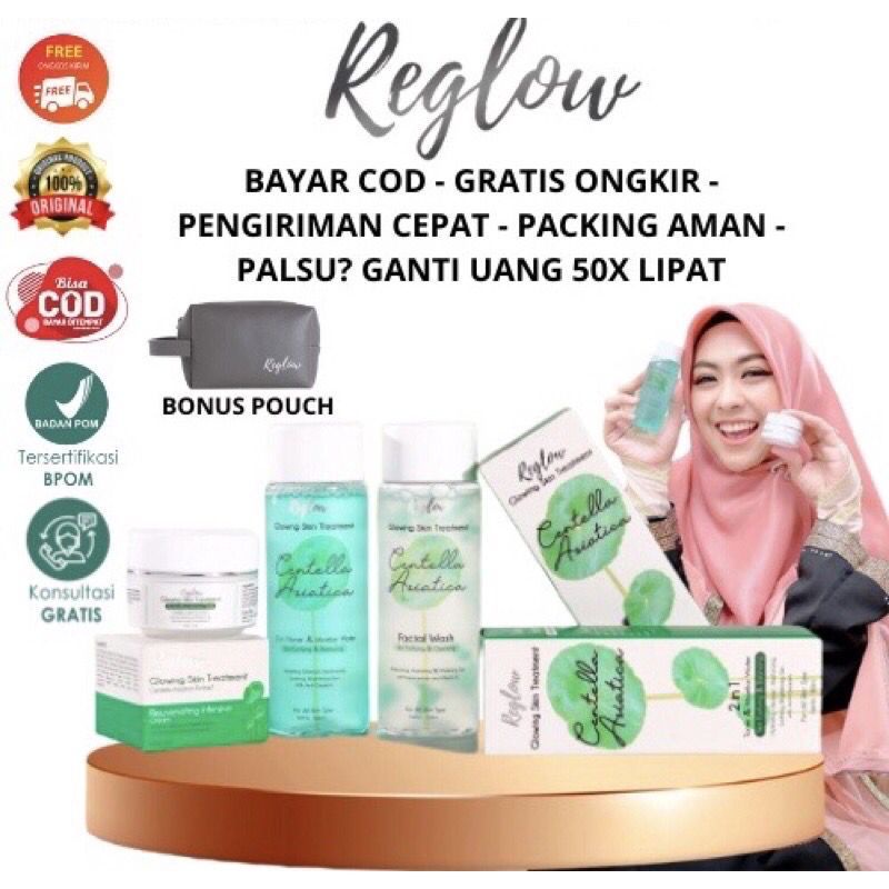 Toner Wajah Reglow dr Shindy Putri Original BPOM Penghilang Jerawat Bruntusan Berminyak Micellar Wat