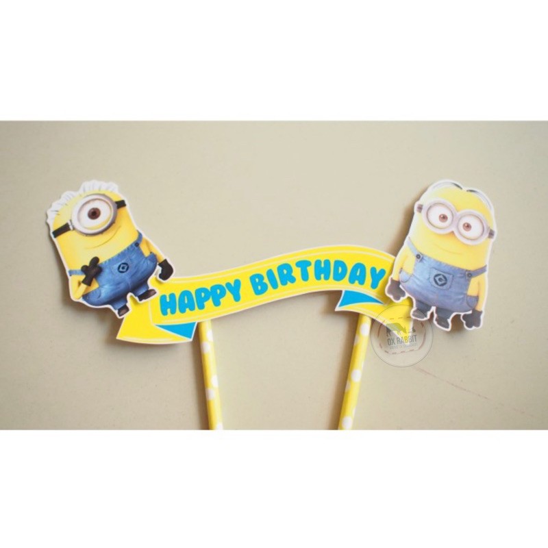 Minion Cake Topper (Hiasan Kue Ulang Tahun)