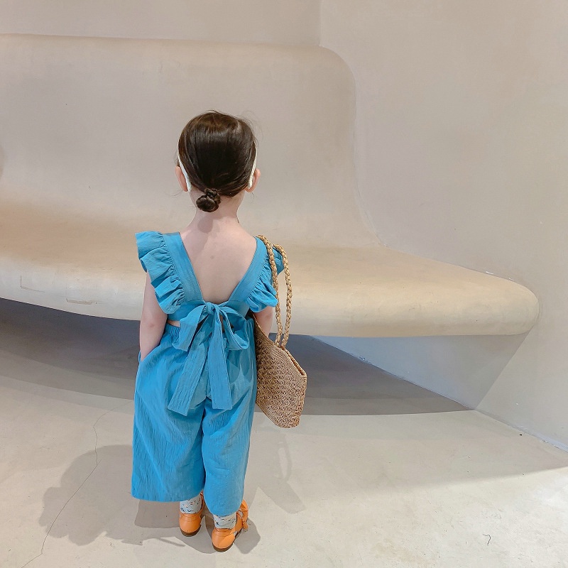 babyfit 3-8thn terusan anak perempuan dengan model jumpsuit overall onesie suit  sc-0607r