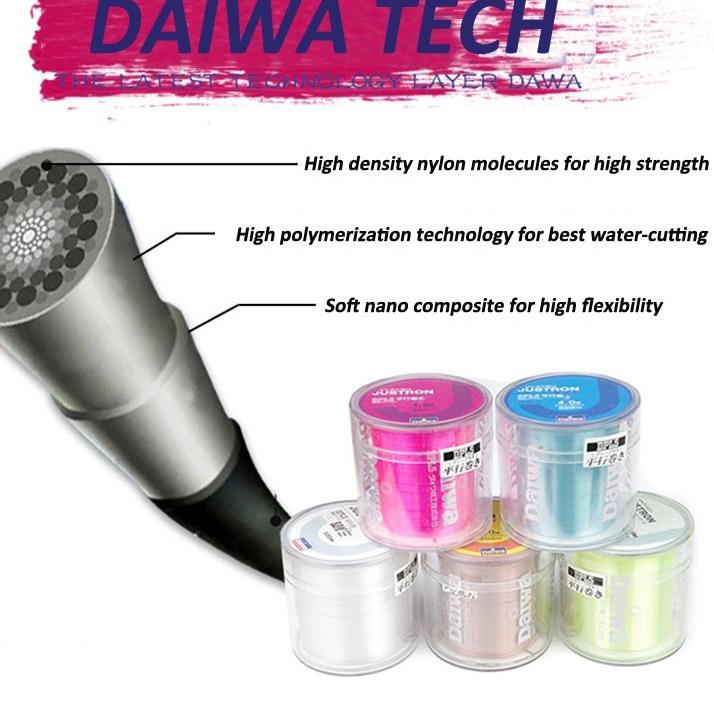♦ BENANG PANCING NILON DAIWA JUSTRON BENANG PANCING NILON KUAT SENAR PANCING NILON KUAT TALI PANCING