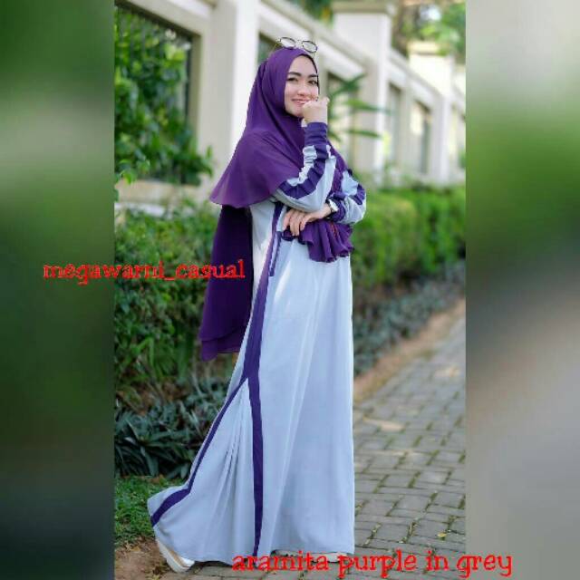 Gamis Muslim Megawarni Casual