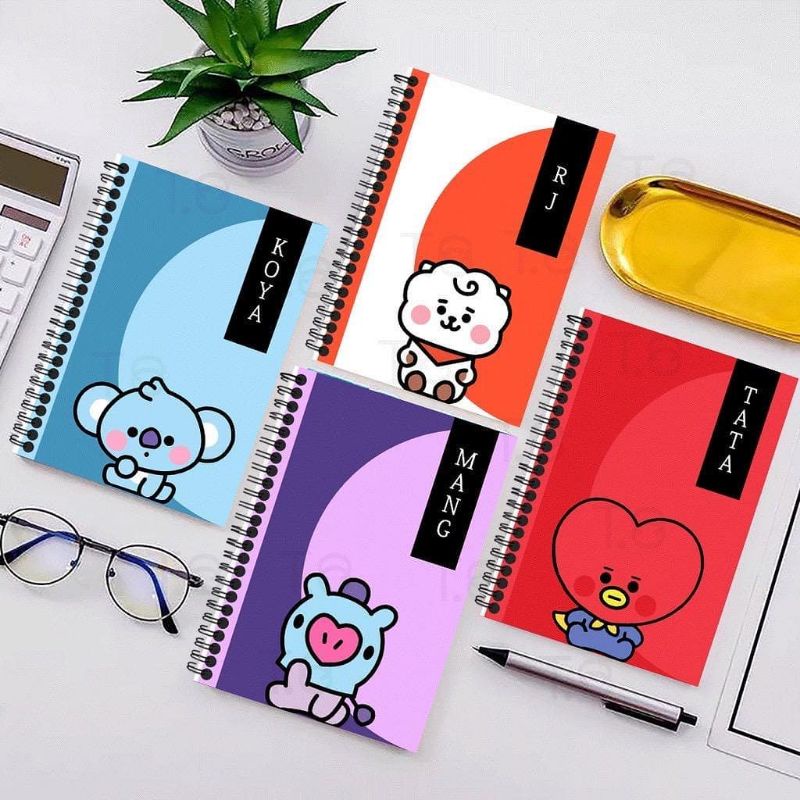 [BISA COD] Blocknote BT21 notebooke BT21 buku BT21