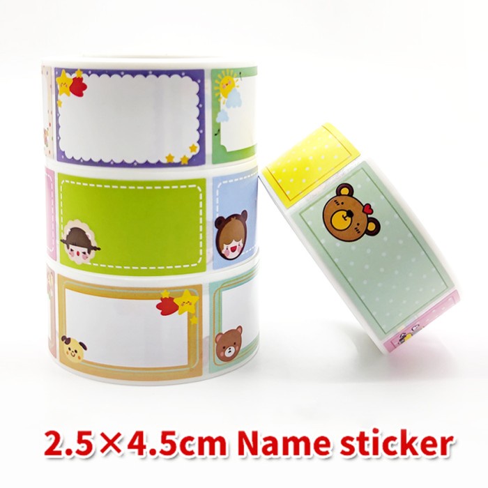 

Label Sticker Nama Buku Anak Stiker Tag Toples Amplop Bingkisan Kado 2,5 x 4,5 cm (1 roll / 240 pcs)