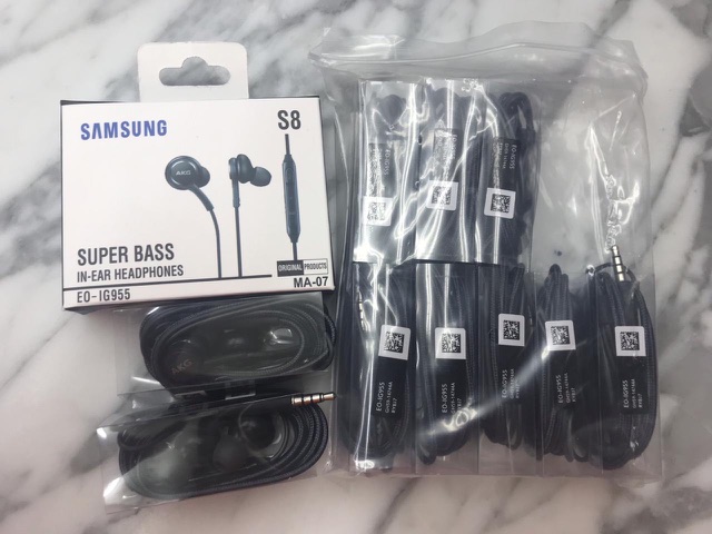 headset samsung s8 / s8+ handsfree earphone + design by AKG