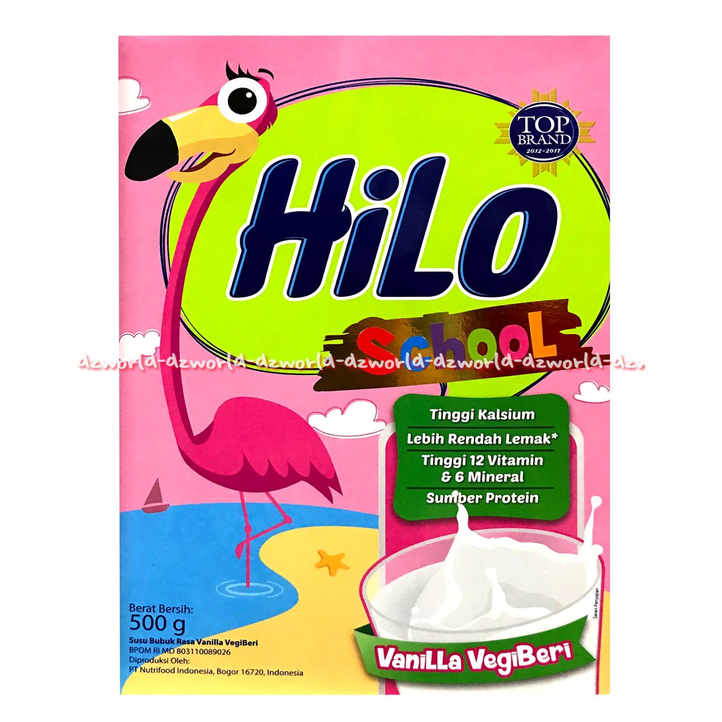 Hilo School Vanilla Vegiberi 500gr Susu Formula Bubuk Mineral Alami Yang Diolah Khusus Hilo Sku