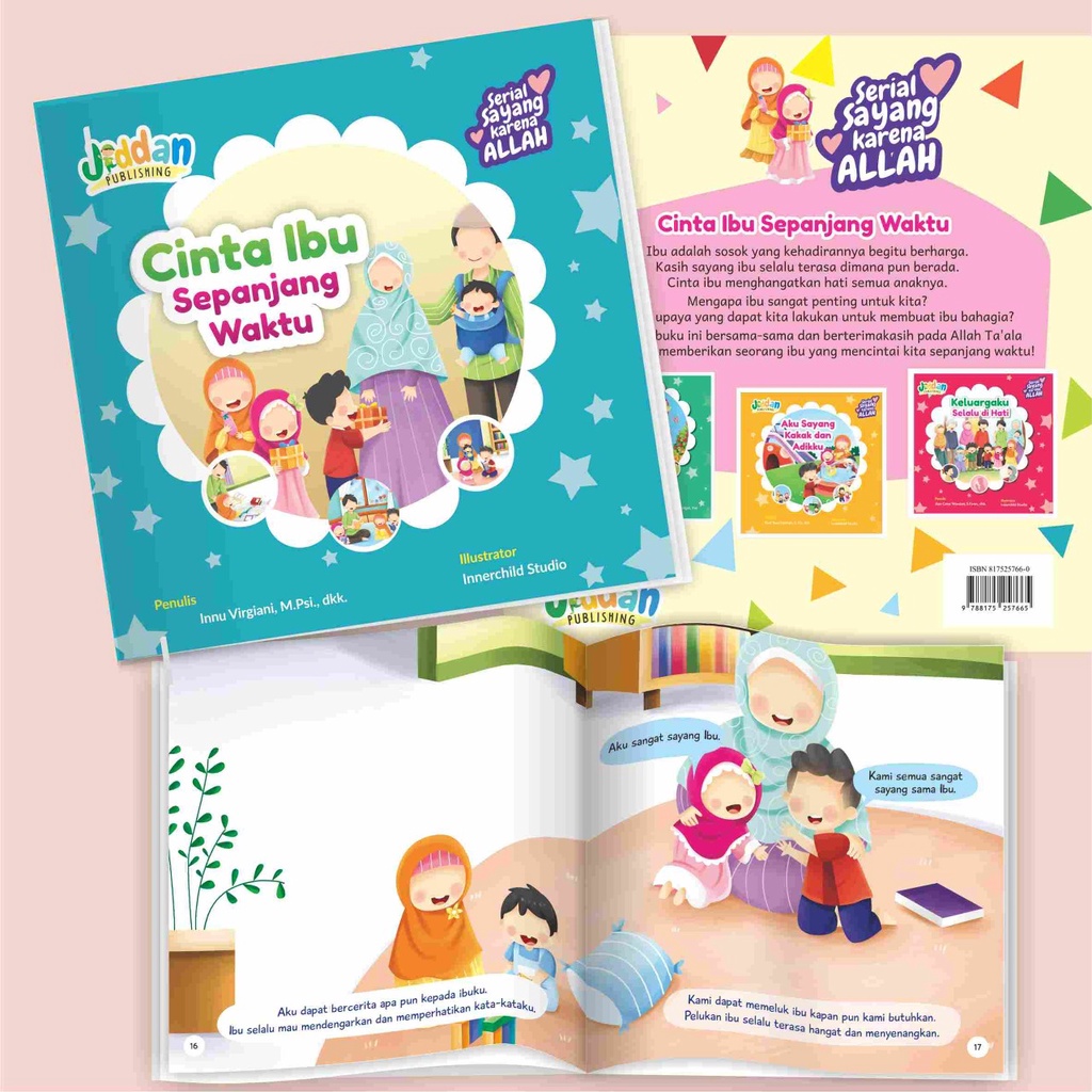 Buku Cerita Anak : Serial Aku Sayang Karena Allah (4 buku + bonus stiker)