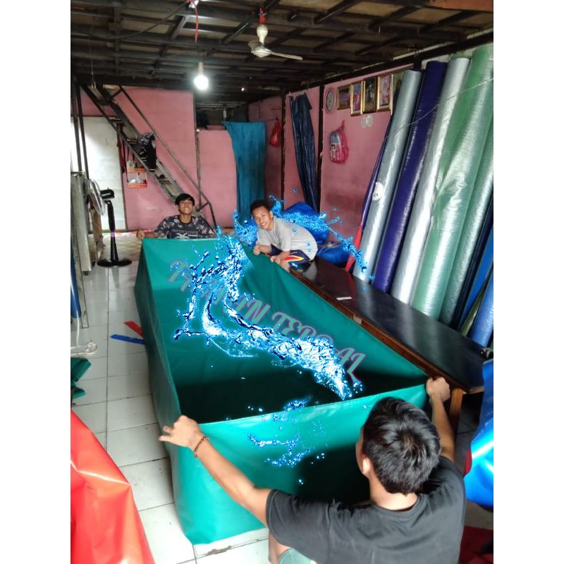 TERPAL KOLAM KOTAK ORCHID 1X3x0, 6 /KOLAM IKAN/KOLAM TERPAL