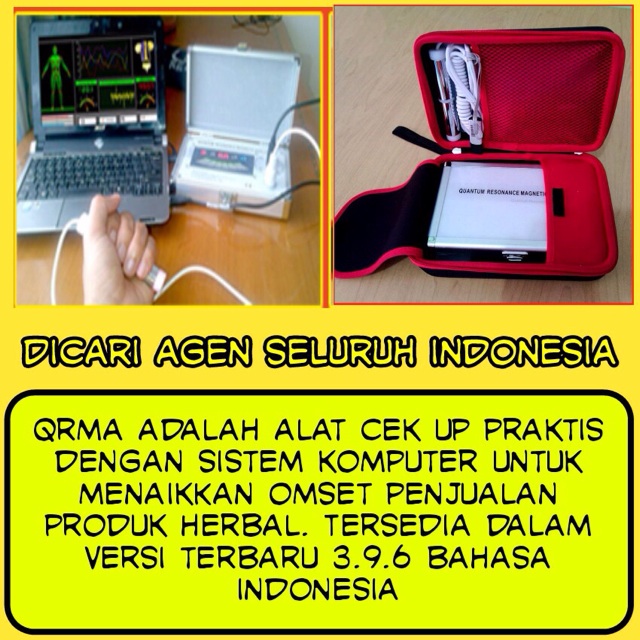 Quantum resonance magnetik analyzer