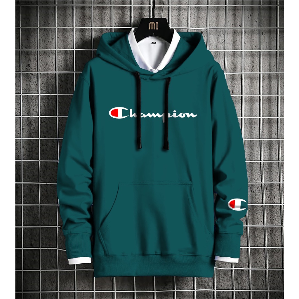 Bisa COD Hoodie Pria / Hodie Pria / Jaket Pria ChampLon Jumper Pria Bahan Fleece UK L-XL