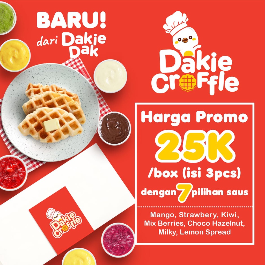 

[PROMO] Dakie Croffle Dengan 7 Pilihan Saus