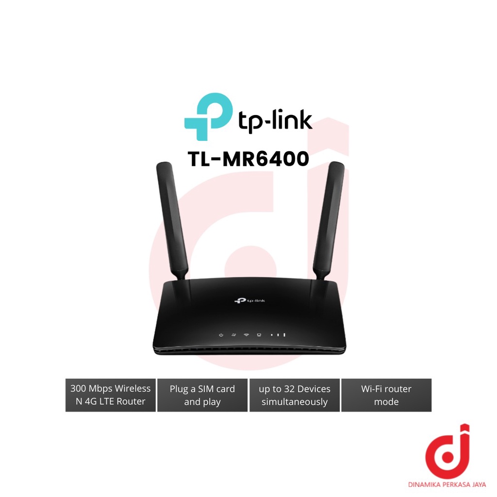 Wireless Router Modem 4G LTE Tp-link TL-MR6400 300mbps All GSM