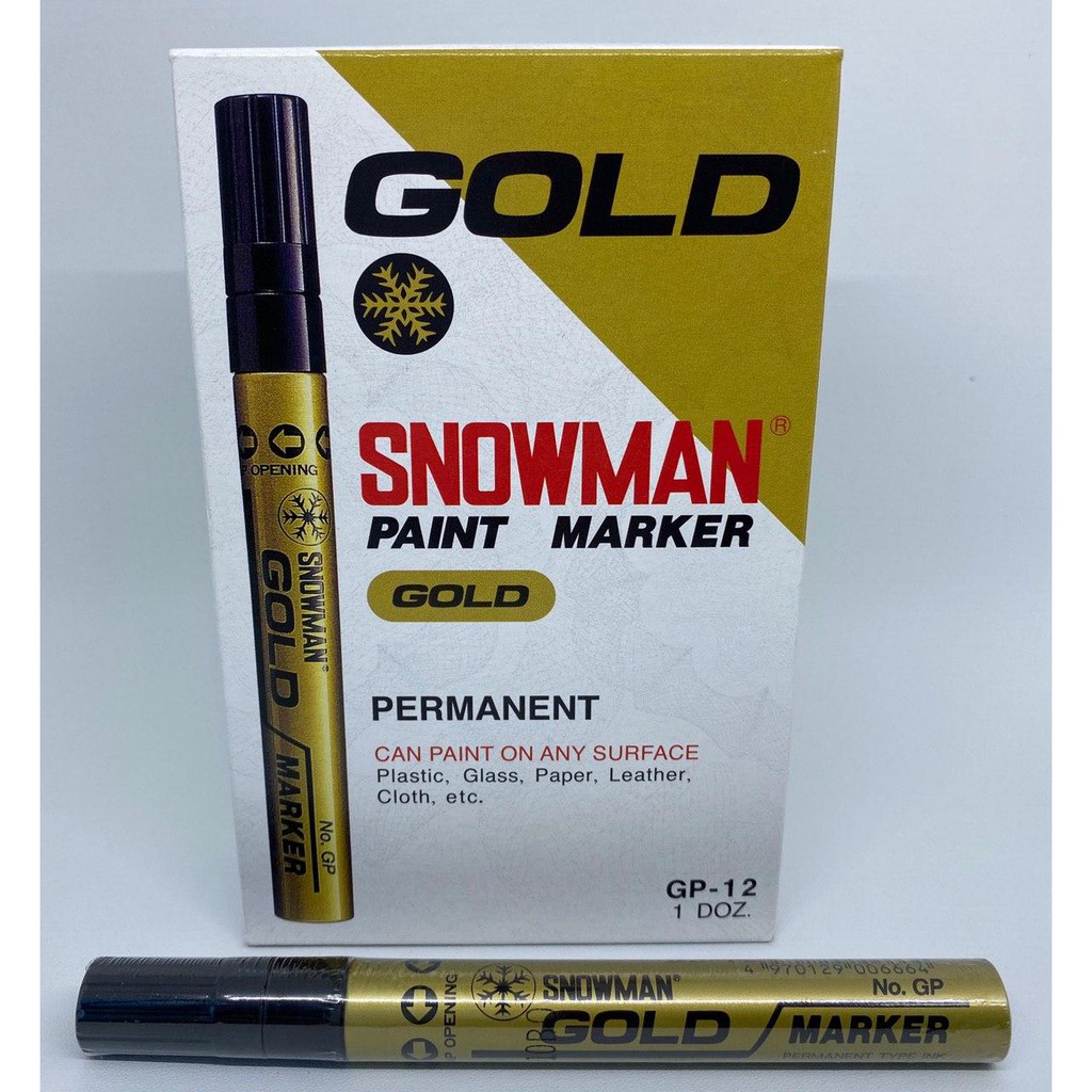 

Snowman Paint Marker Permanen (gold) GP12