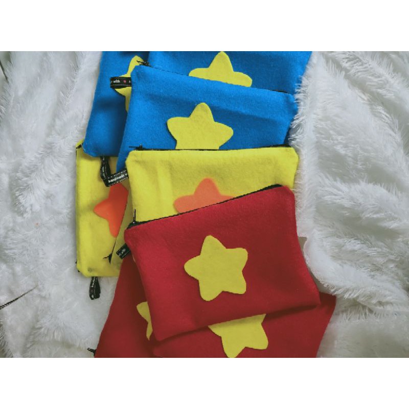 POUCH KARAKTER FREE UKIR NAMA/ TEMPAT PENSIL/ TEMPAT MAKE UP / DOMPET KARAKTER UNIK FLANEL