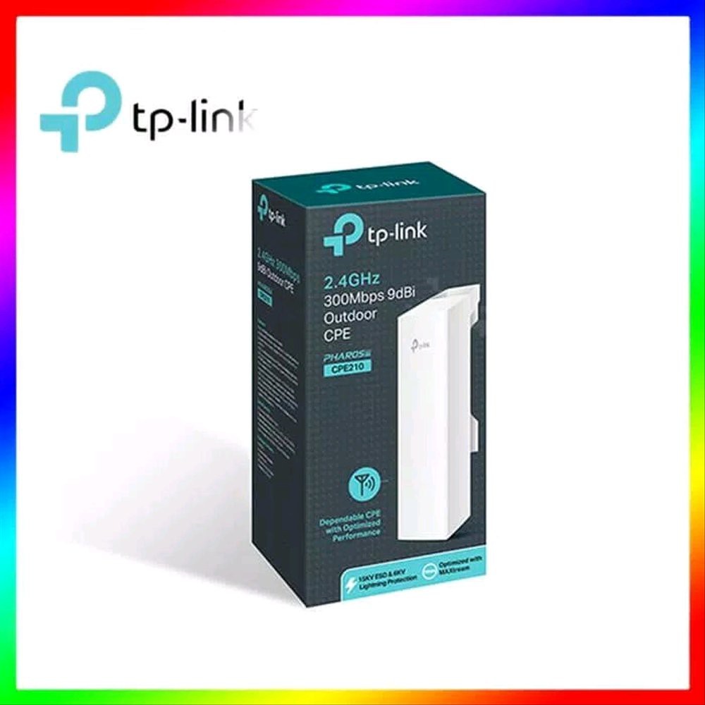 Penangkap Penguat Penyebar Sinyal Wireless Wifi Outdoor Point To Point Tp Link Cpe 210 2 4 Ghz 300 M Shopee Indonesia