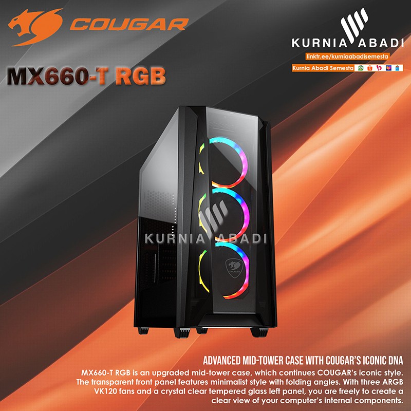 COUGAR GAMING CASE MX660-T RGB Mid-Tower with COUGAR’s Iconic DNA