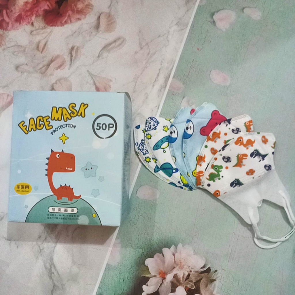AZ Masker Duckbill BTS Anak Premium Quality Import