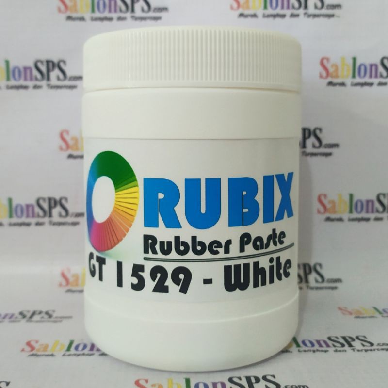 TINTA SABLON RUBBER SEMI KILAP RUBIX GT 1529 WHITE 500GR