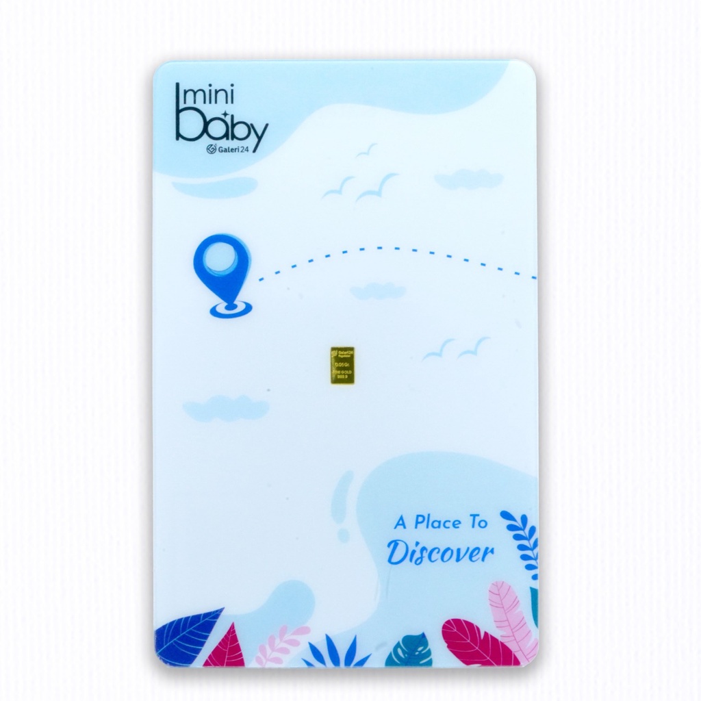 Logam Mulia 0.05 Gram Baby Gift mini Galeri 24 Pegadaian Hadiah Bayi Lahiran