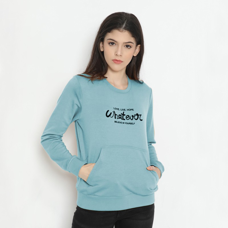 Rave Habbit Arima Sweatshirt Wanita - Turquoise