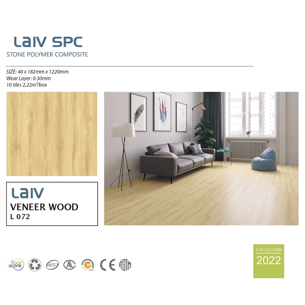 Lantai SPC Vinyl Tebal 4mm - Click System Flooring