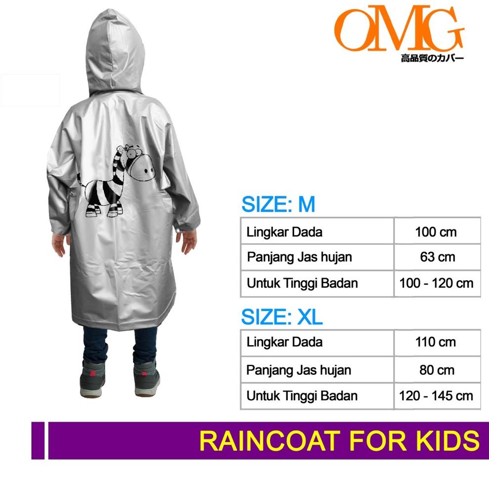 [BNN.26Au22ᴾ] Jas Hujan PONCO BUAT Anak Poncho raincoat kids Children Japan OMG