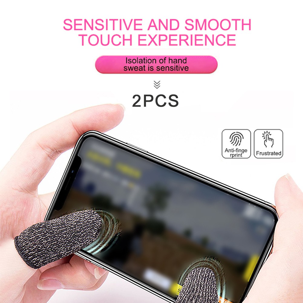 【TK】Breathable Finger Cover Game Controller Finger Cover Sweat Proof Non-Scratch Sleeve Sensitive Nylon Mobile Touch Screen