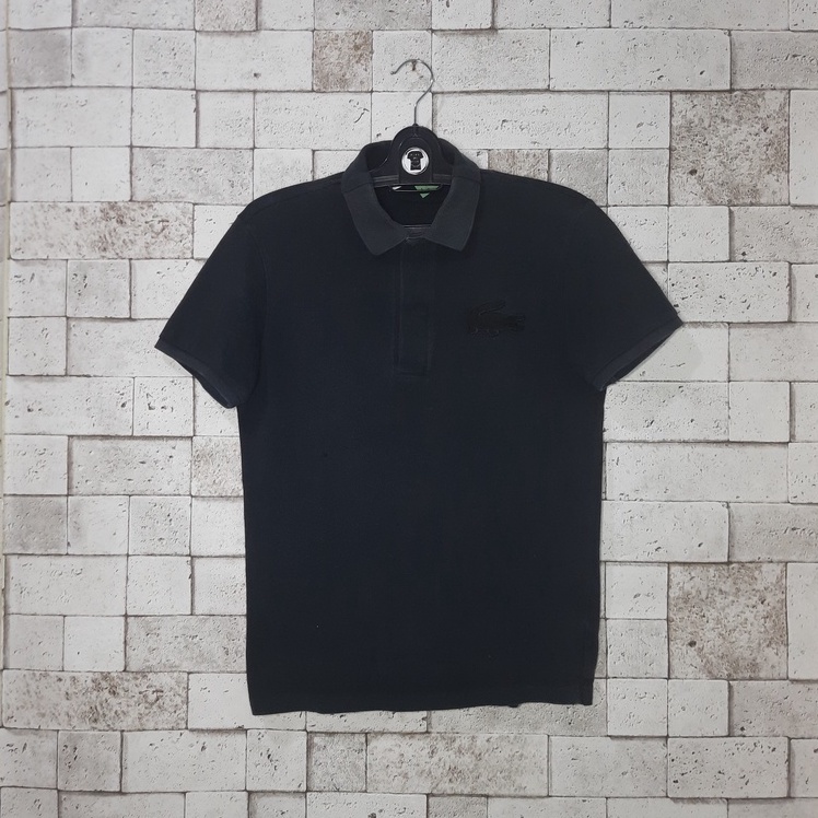 Polo Shirt LACOSTE Black in Black Size M