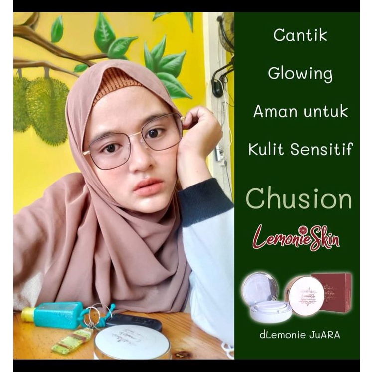 BEDAK CUSHION SARI LEMON LEMONIE SKINCARE SPF 50