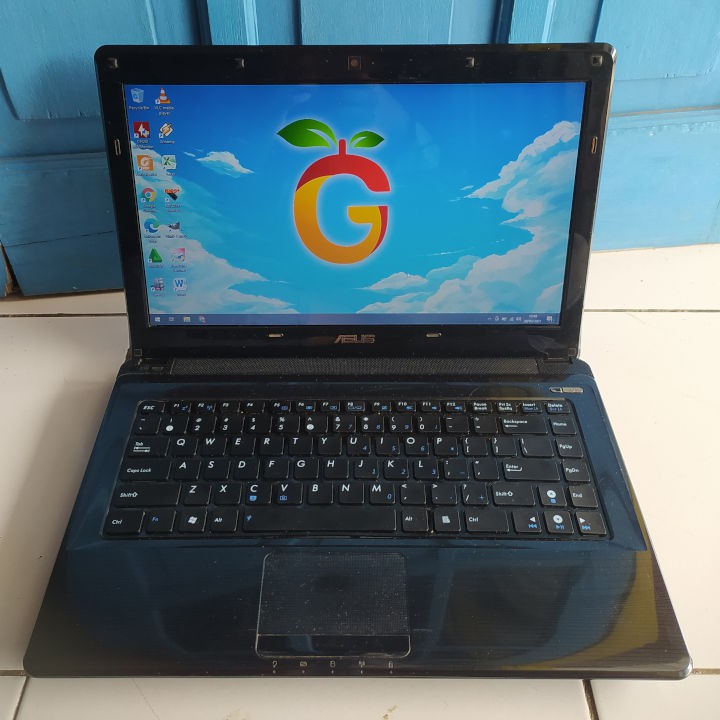 Asus A42F Hitam Intel Core i3 350M RAM 4GB SSD 128GB  Windows 10 Laptop Second Bekas Murah