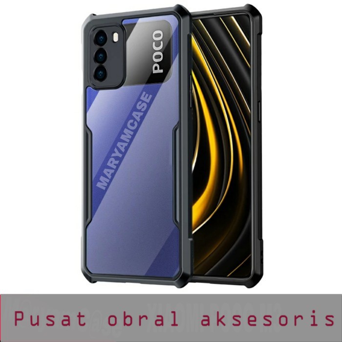 S/P- CASING Case XIAOMI POCO M3 Shockproof Armor Transparent Premium Hardcase CASE SP