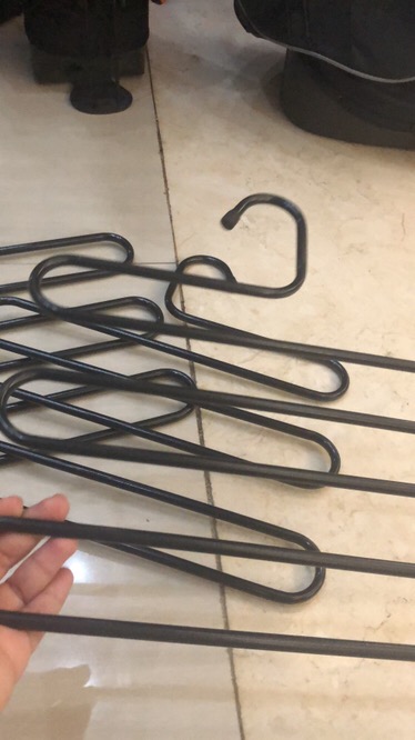 Gantungan S Besi Zig Zag Hanger Celana Selendang Syal Celana Baju 5 Layar