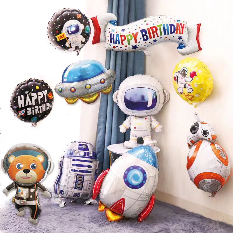 balon foil astronot 80 cm robot luar angkasa balon  balon huruf  balon latex balon ulang tahun