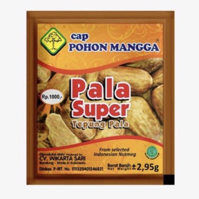 

CAP POHON MANGGA PALA bubuk 3 PCS / bubuk pala murah solo