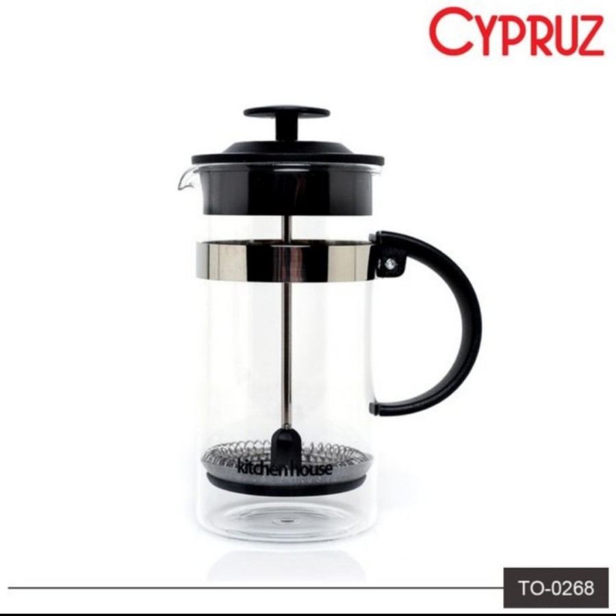 CYPRUZ TO 0268 - Coffee Plunger French Press - Pembuat Kopi 600ml