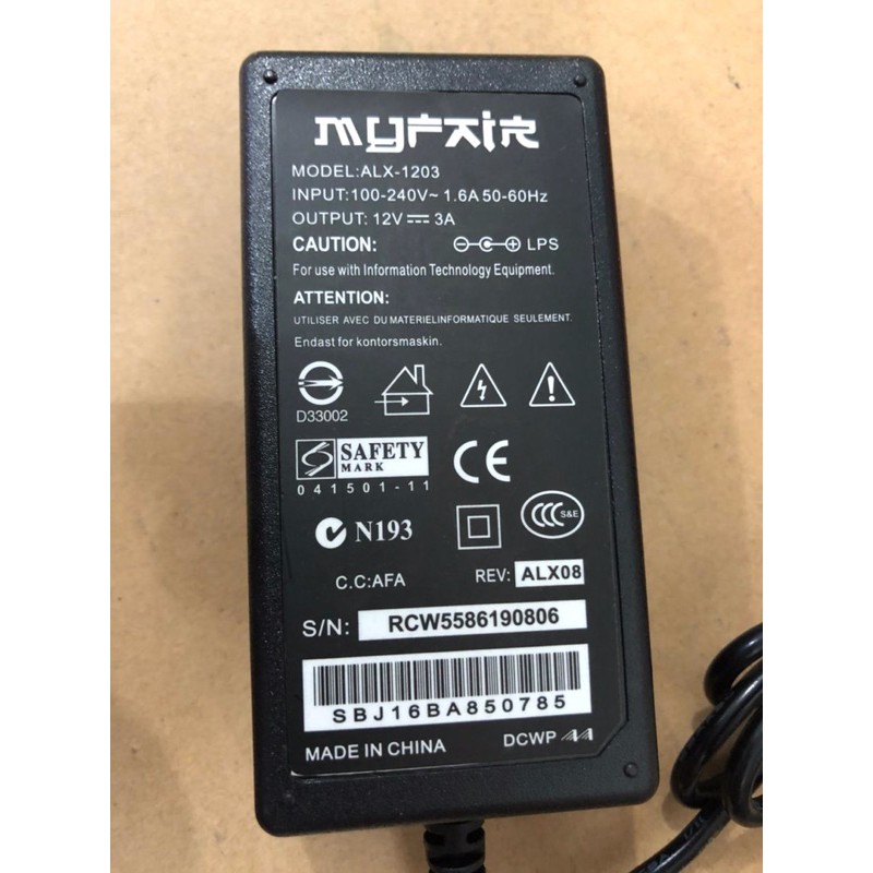 Adaptor switching 12 v 3 a Power supply 12v 3a MYFAIR