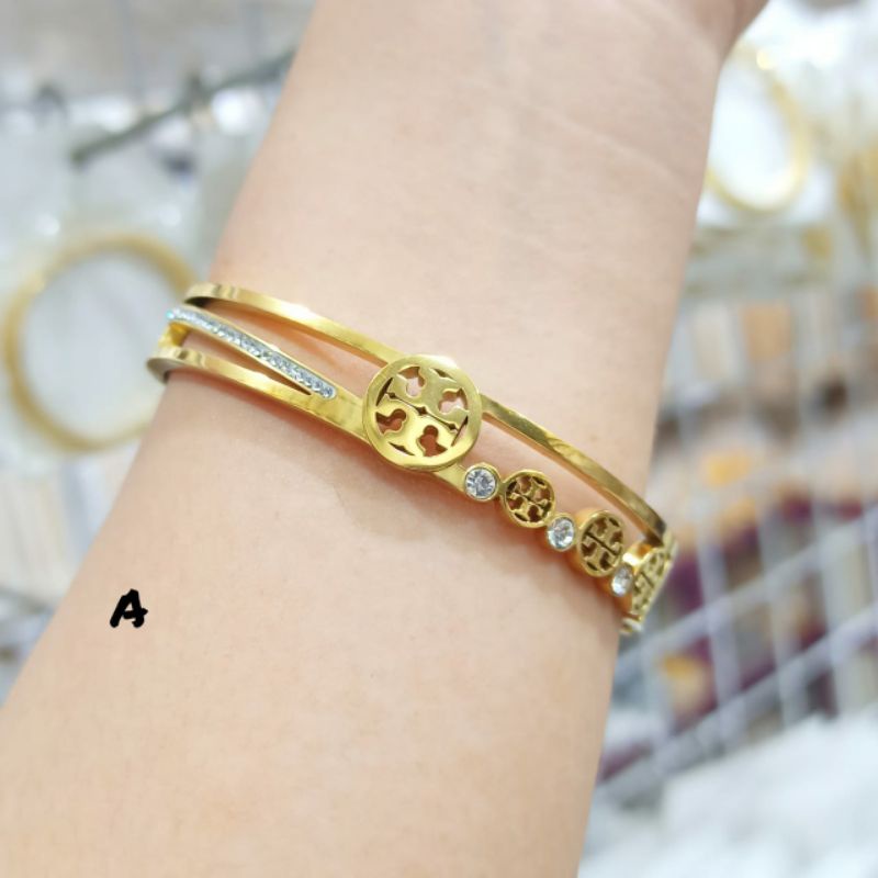 Gelang Bangkok Perhiasan emas Korea Anti karat&amp;Anti Luntur Gold branded