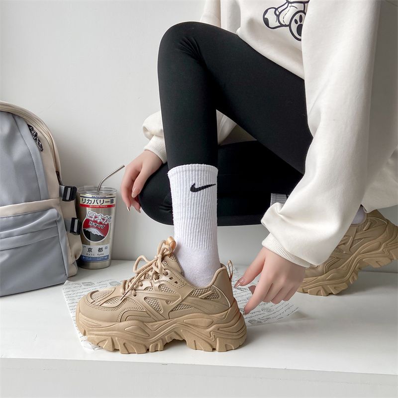 [GROSIR][COD] SEVEN_DAY SEPATU SNEAKERS WEDGWS WANITA TERBARU 'MOCCA' //H-89