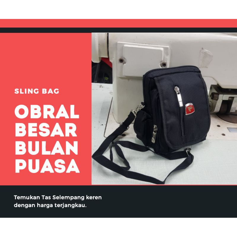 Tas selempang promo Tas slingbag Slempang Pria Wanita