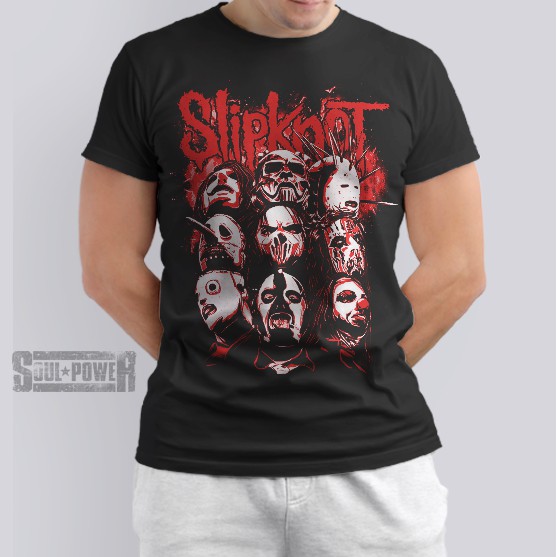 KAOS DISTRO 3D MURAH MUSIK BAND METAL SLIPKNOT