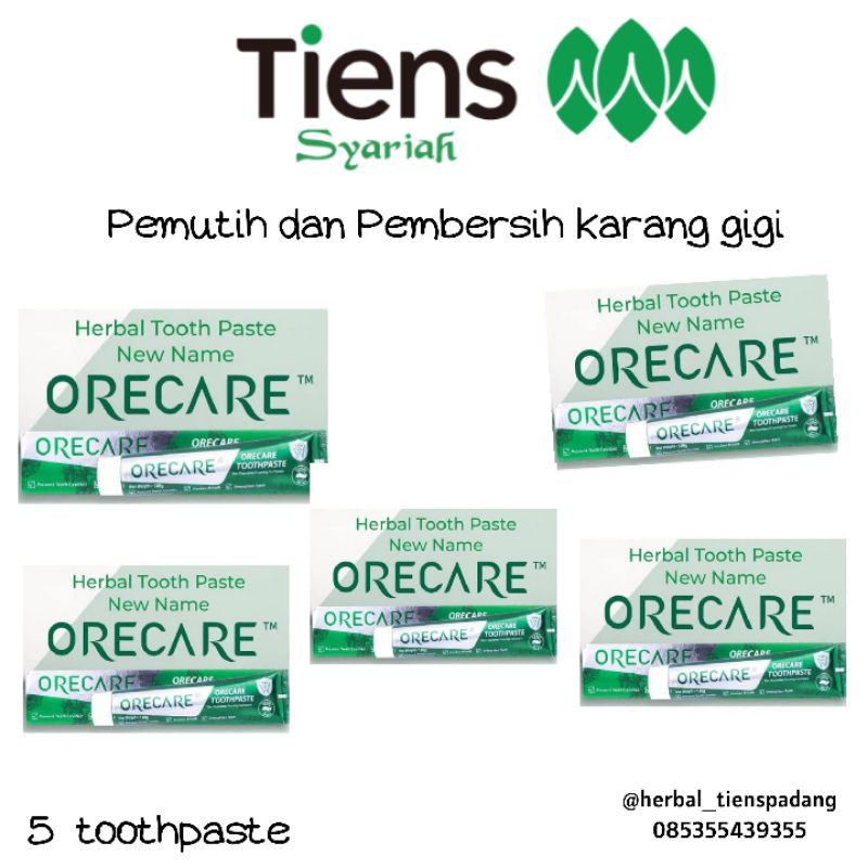 pemutih dan pembersih karang gigi tiens | oreocare tiens | gigi putih