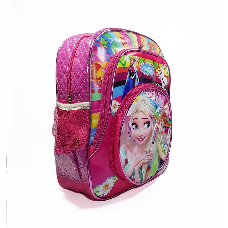 TAS RANSEL ANAK KOMBINASI BORDIR PLUS DOMPET FROZEN LOL HELLO KITTY