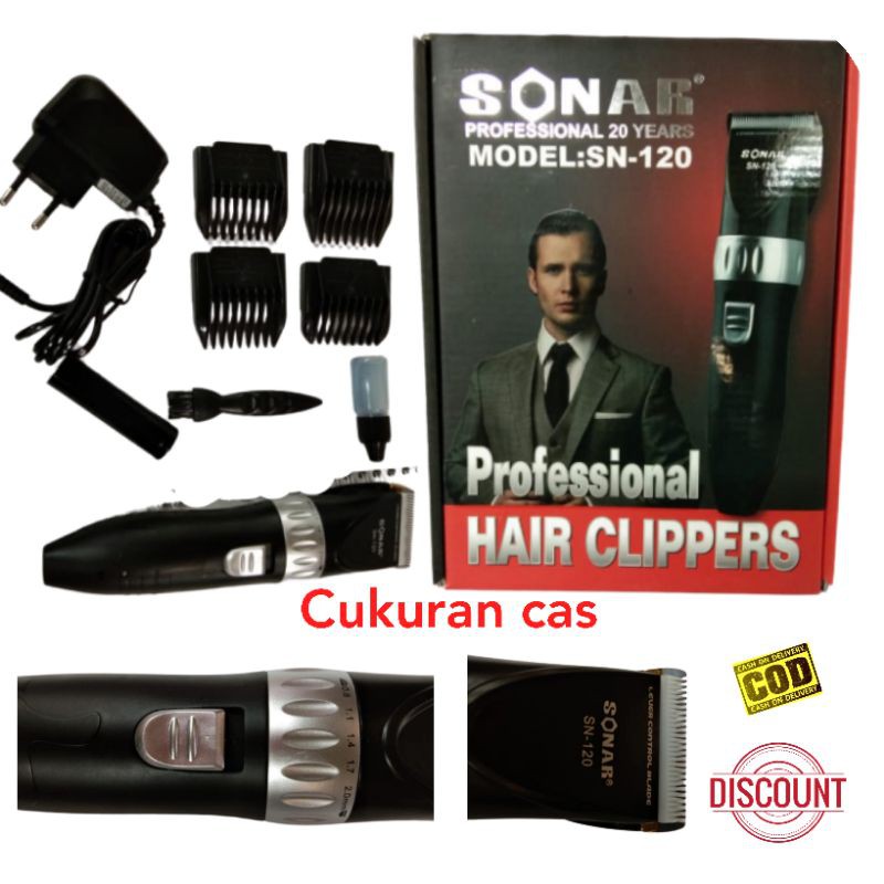 Cukur Rambut Sonar Alat Hair Clipper Cas Shaver Kumis Janggot Sn120 Kliper Barbel Salon Dan Cliper