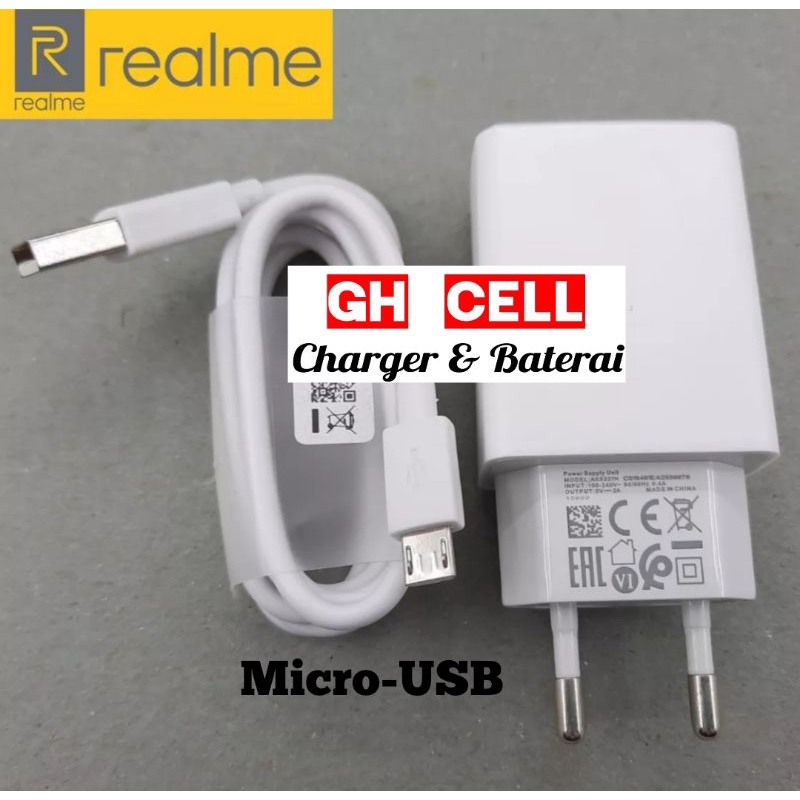 Charger Realme C20 C21 Micro USB Original