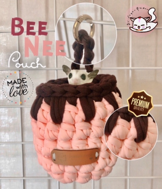 BeeNee Pouch Size S Cotton, Pouch Sugar Glider by JeSugarGlider